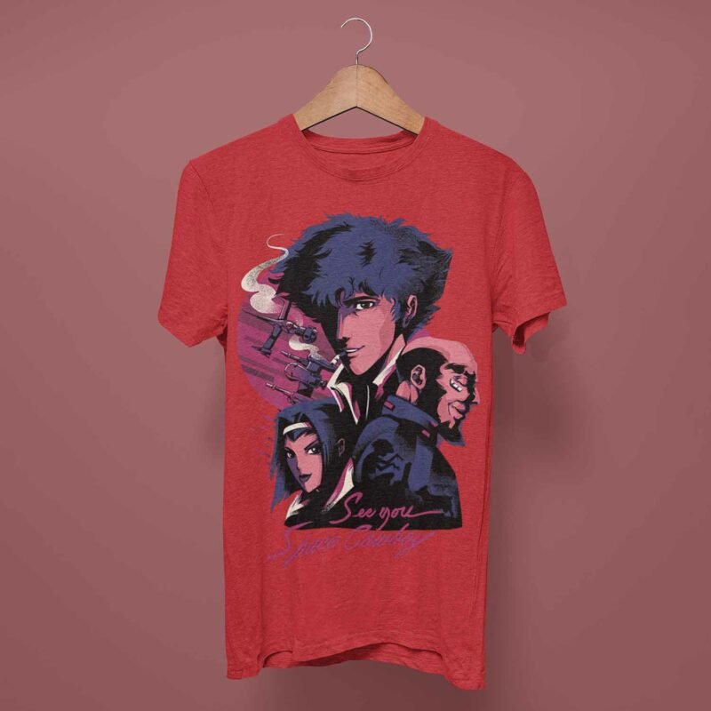 See You Space Cowboy Bebop Anime Red T-Shirt