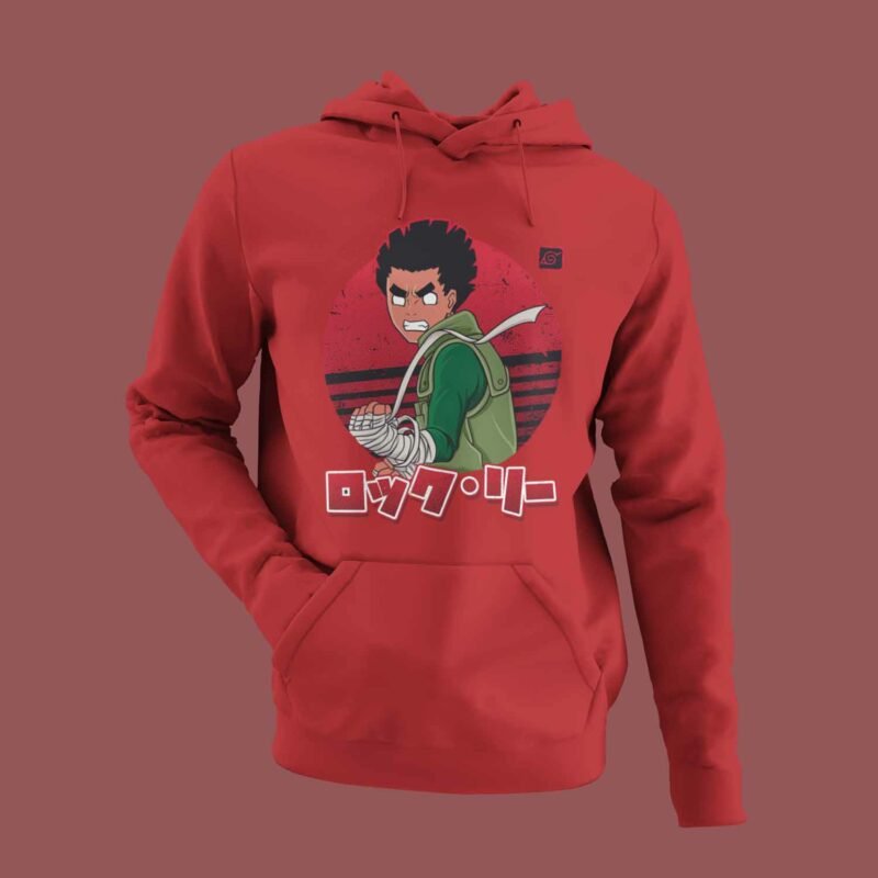 Jiraiya Naruto Anime Red Hoodie