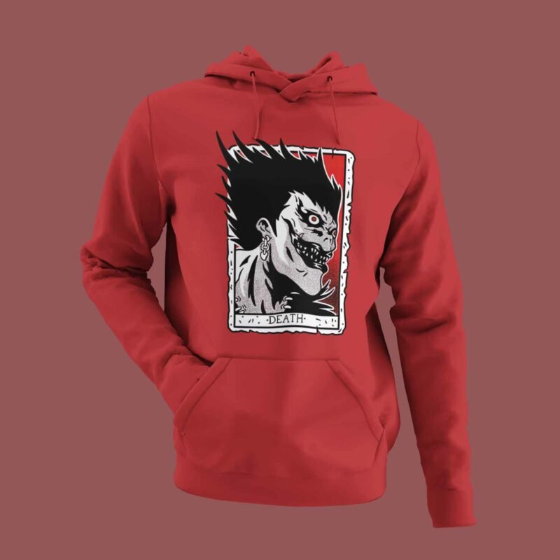 Ryuk Death Note Anime Red Hoodie