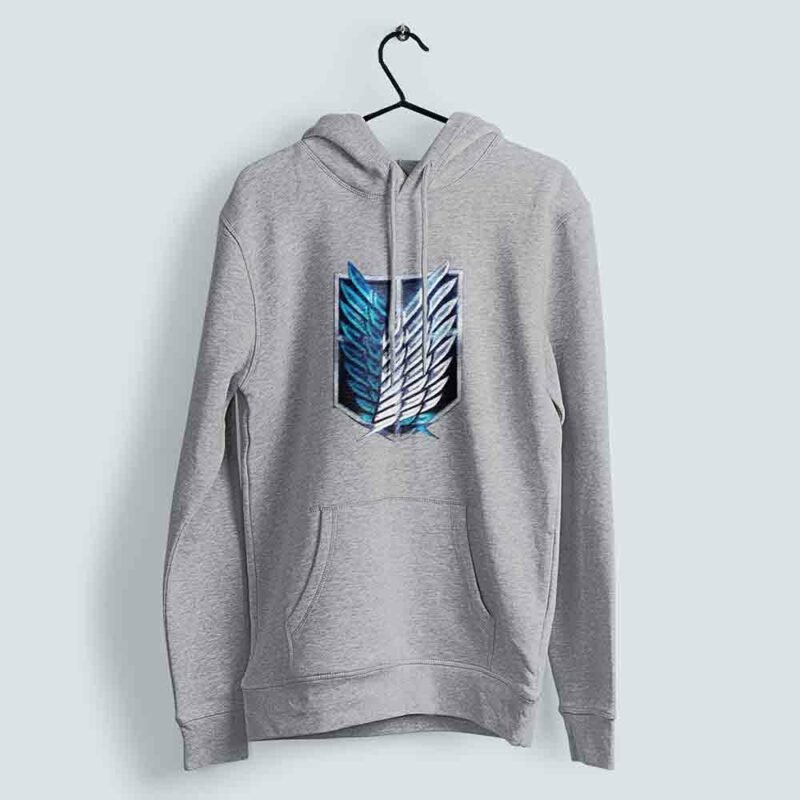 Wings of Freedom Attack on Titan Sports Grey hoodie