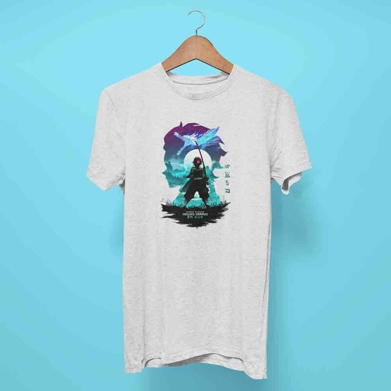 Tanjiro Demon Slayer Anime White T-Shirt