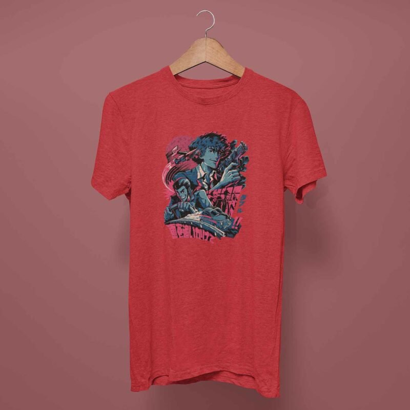 Spike Spiegel Cowboy Bebop Anime red T-Shirt