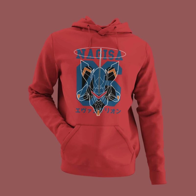 Eva Mark 06 Neon Genesis Evangelion Anime red Hoodie