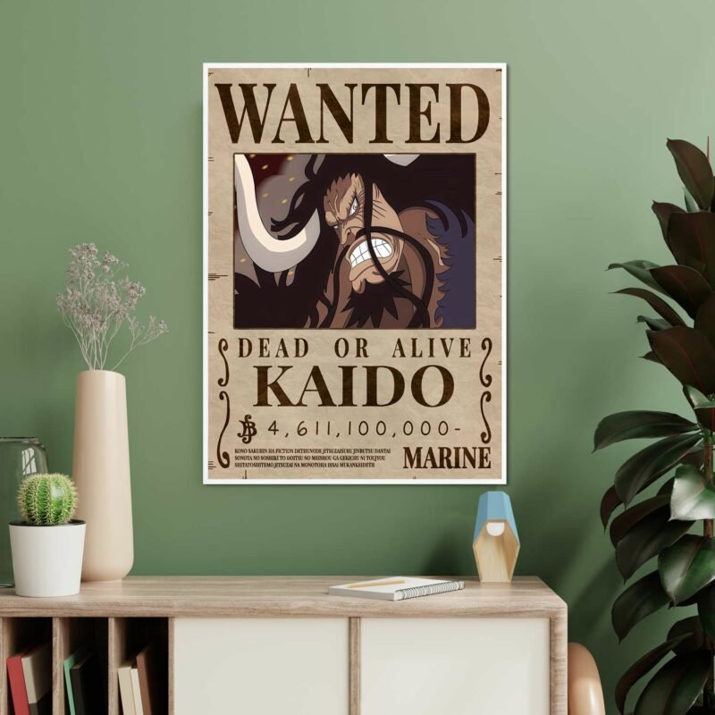 One Piece Kaido Wanted hanging Poster