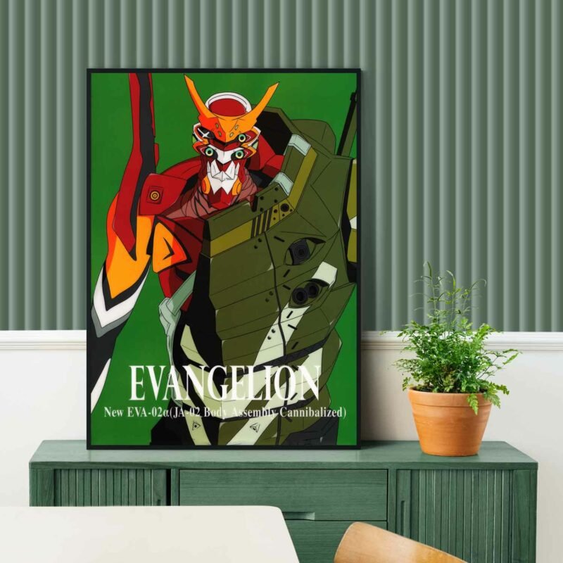 New EVA 02 Neon Genesis Evangelion Anime hanging Poster
