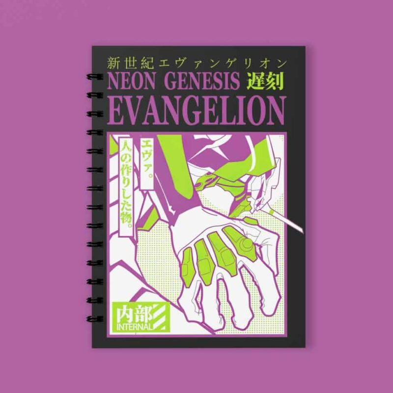 EVA Neon Genesis Evangelion Closeup Spiral Notebook