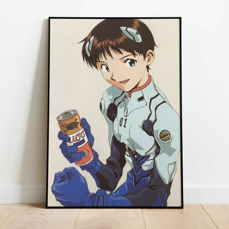 Shinji Ikari Neon Genesis Evangelion Anime Poster