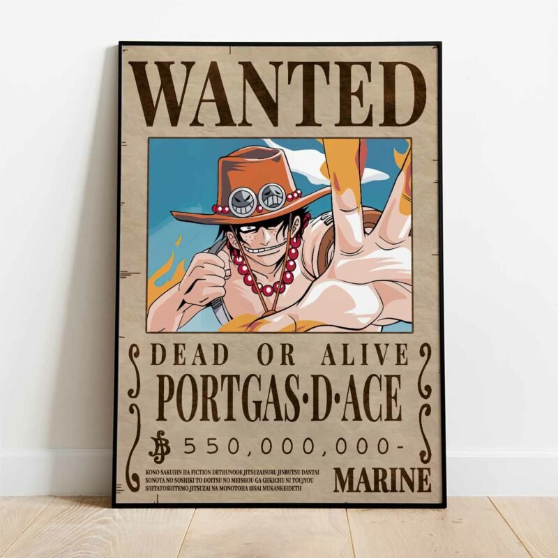 One Piece Portgas D. Ace Wanted Poster