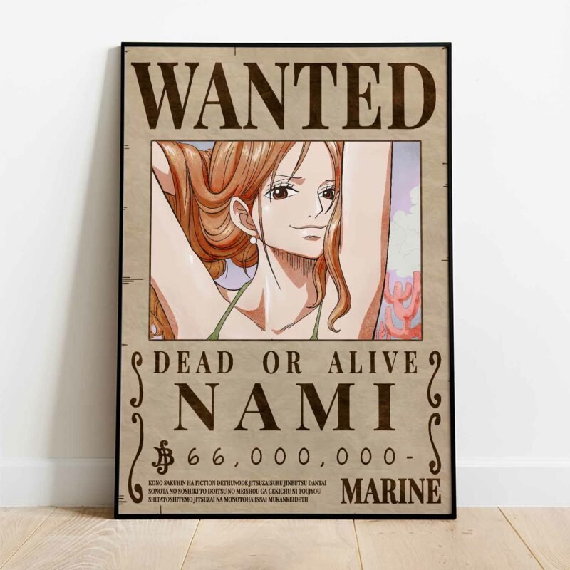 One Piece Nami Wanted Poster