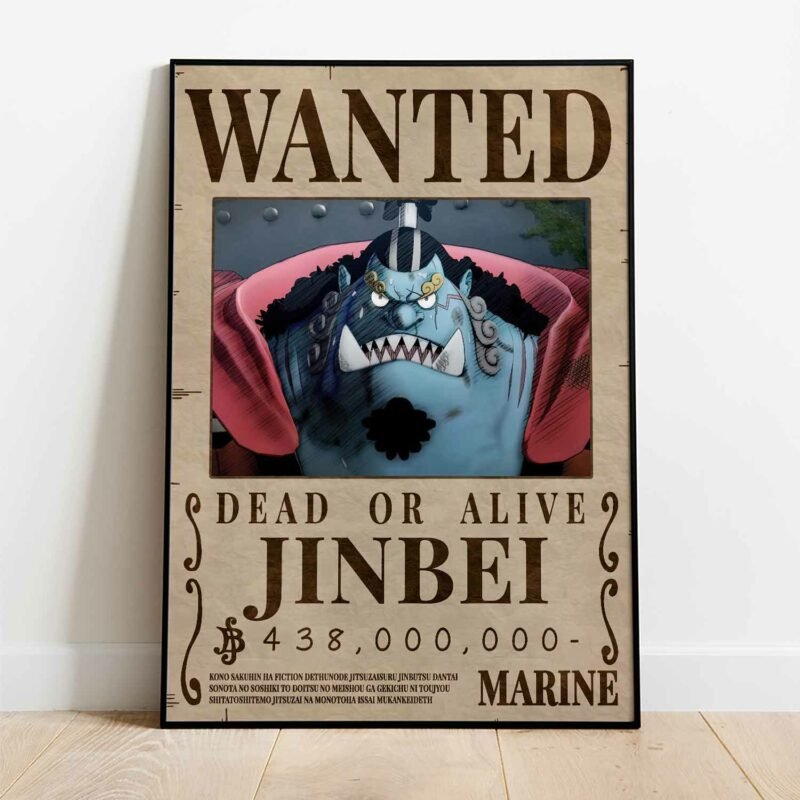 One Piece Jinbe Wanted Poster