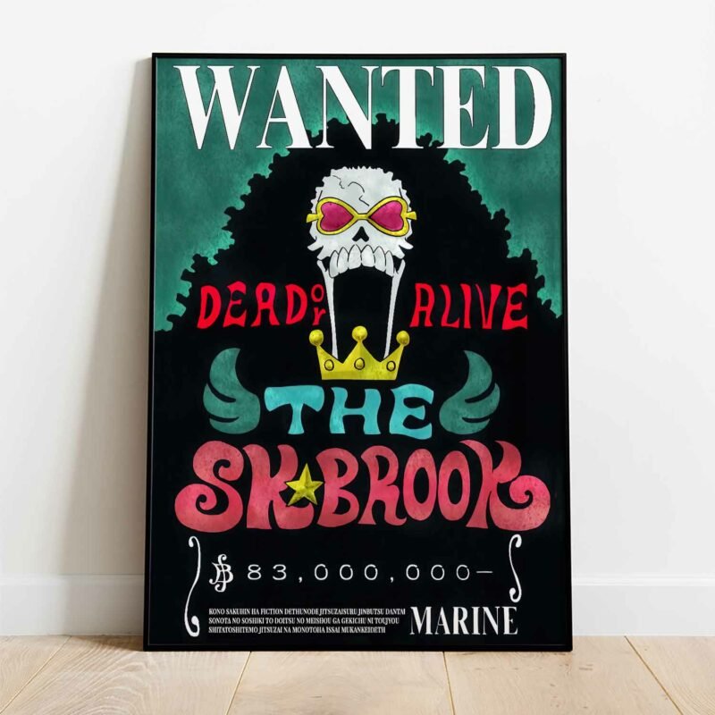 One Piece Brook Wanted Poster
