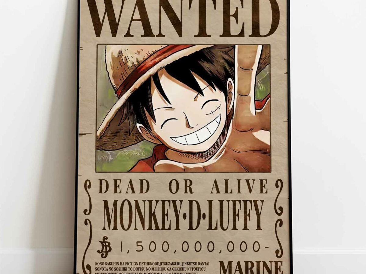 One Piece Monkey D Luffy WANTED Poster