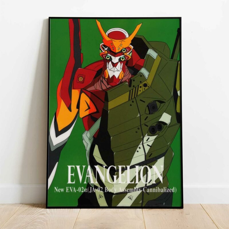 New EVA 02 Neon Genesis Evangelion Anime Poster