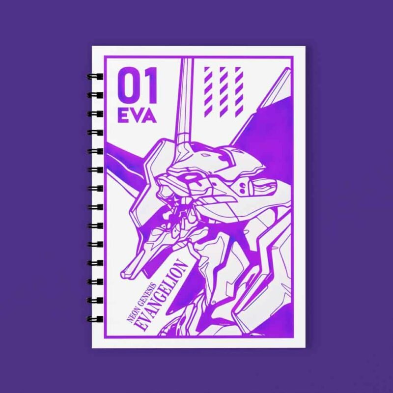 Evangelion Unit 01 Neon Genesis Evangelion Closeup Spiral Notebook