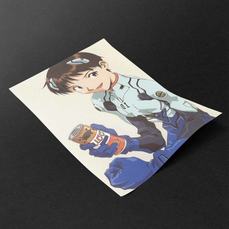 Shinji Ikari Neon Genesis Evangelion Poster