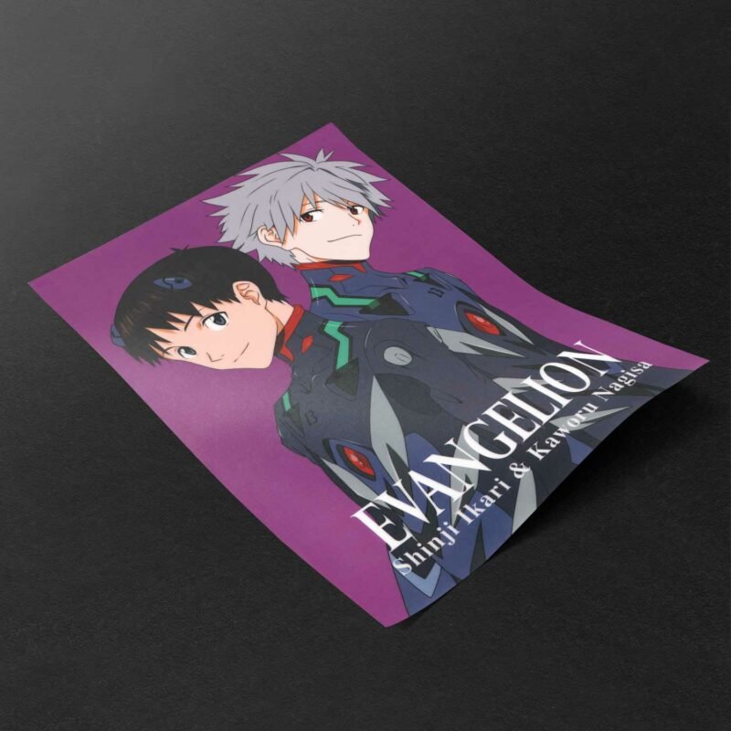 Shinji Ikari & Kaworu Nagisa Neon Genesis Evangelion Poster