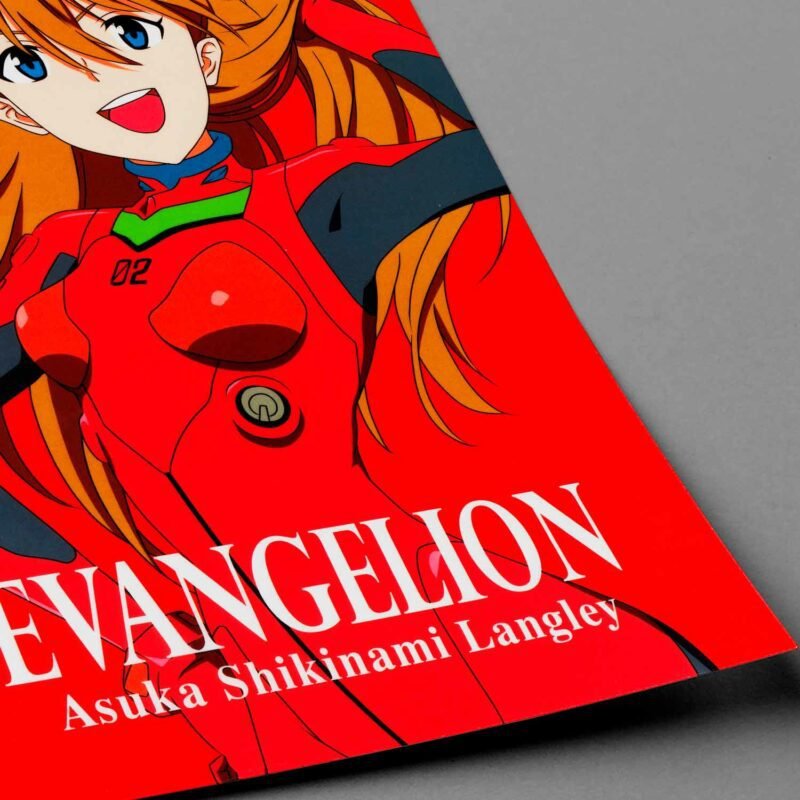 Asuka Shikinami langley Neon Genesis Evangelion Anime Closeup Poster