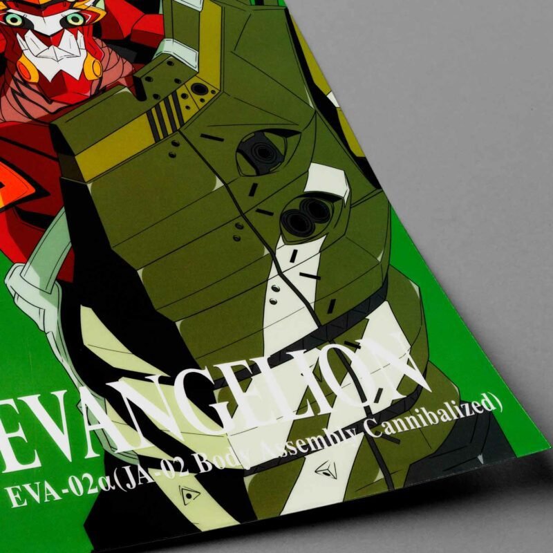 New EVA 02 Neon Genesis Evangelion Anime Closeup Poster