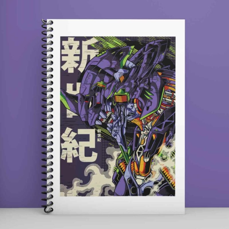 Classic Evangelion Unit 08 Neon Genesis Evangelion Spiral Notebook