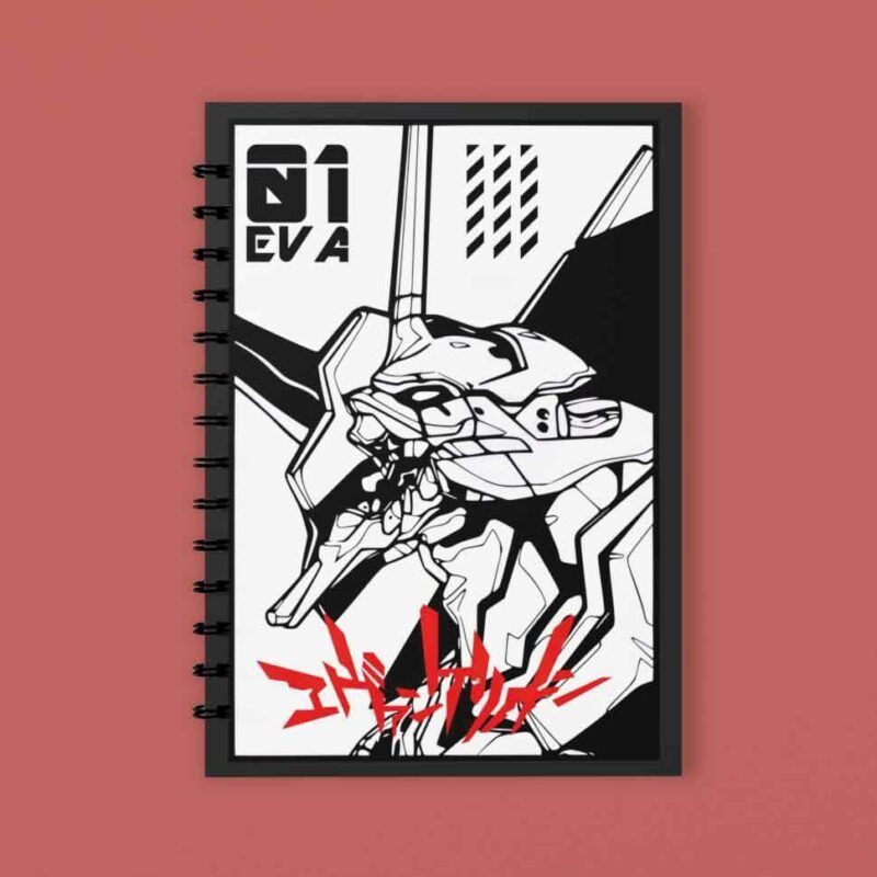 Evangelion 01 Neon Genesis Evangelion Closeup Spiral Notebook