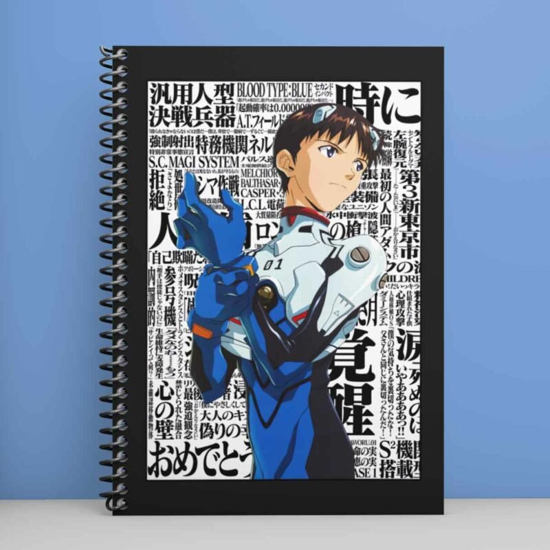 Shinji Ikari Neon Genesis Evangelion Spiral Notebook
