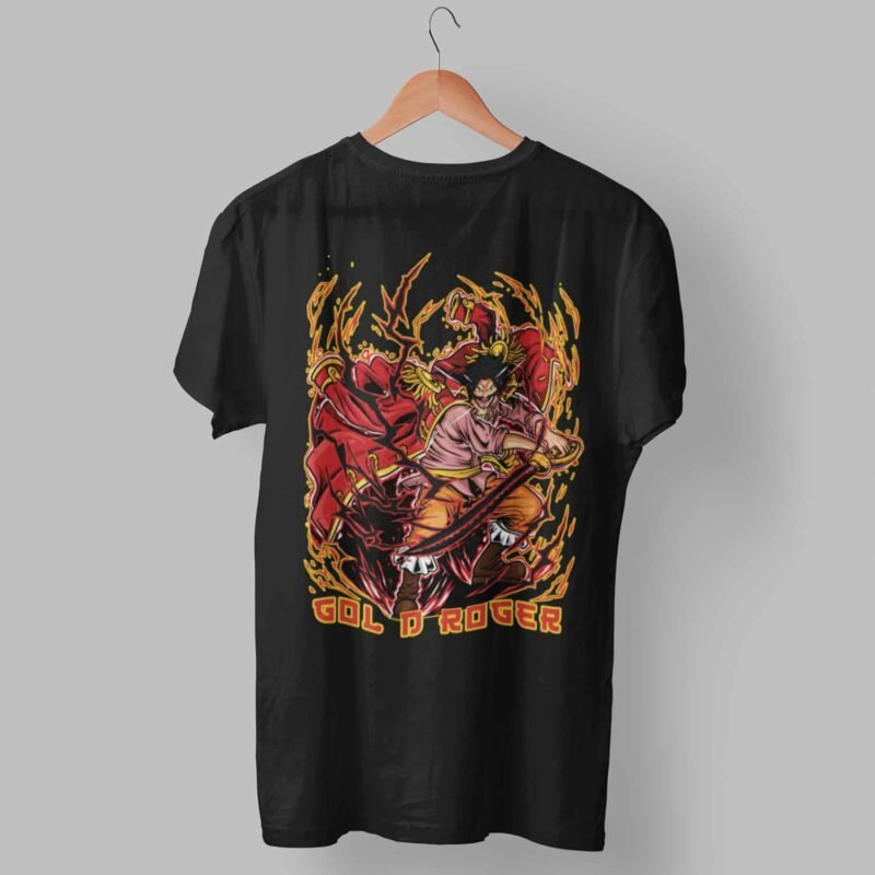 Gol D. Roger One Piece Anime Black Shirt