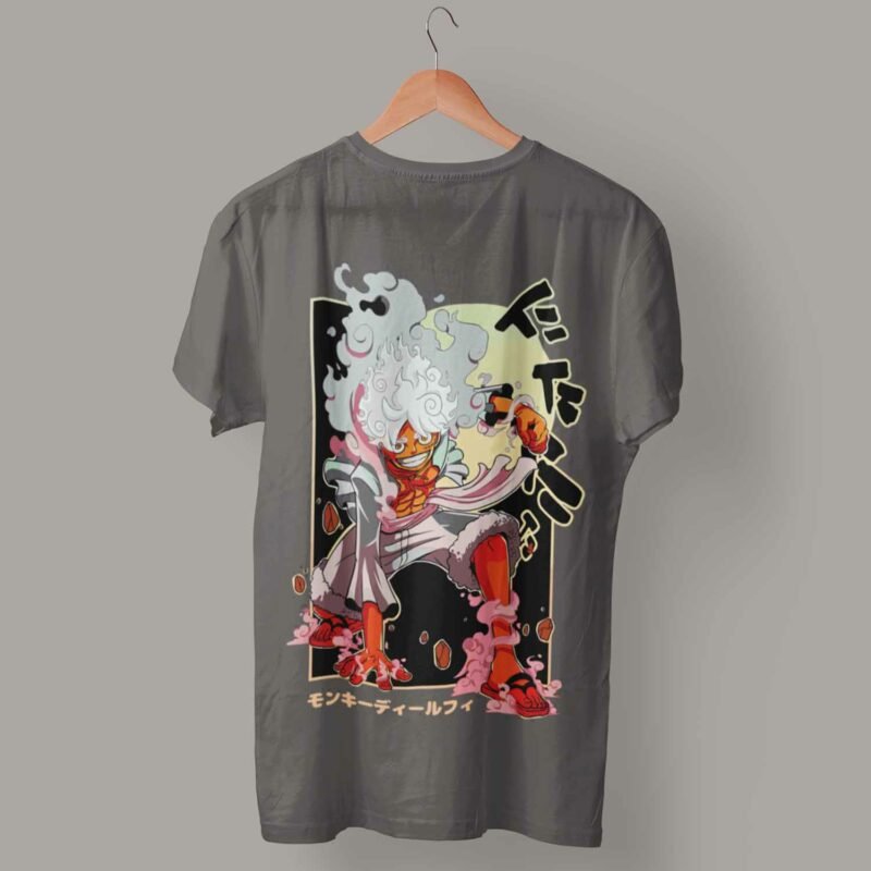 Luffy One Piece Anime Charcaol Shirt