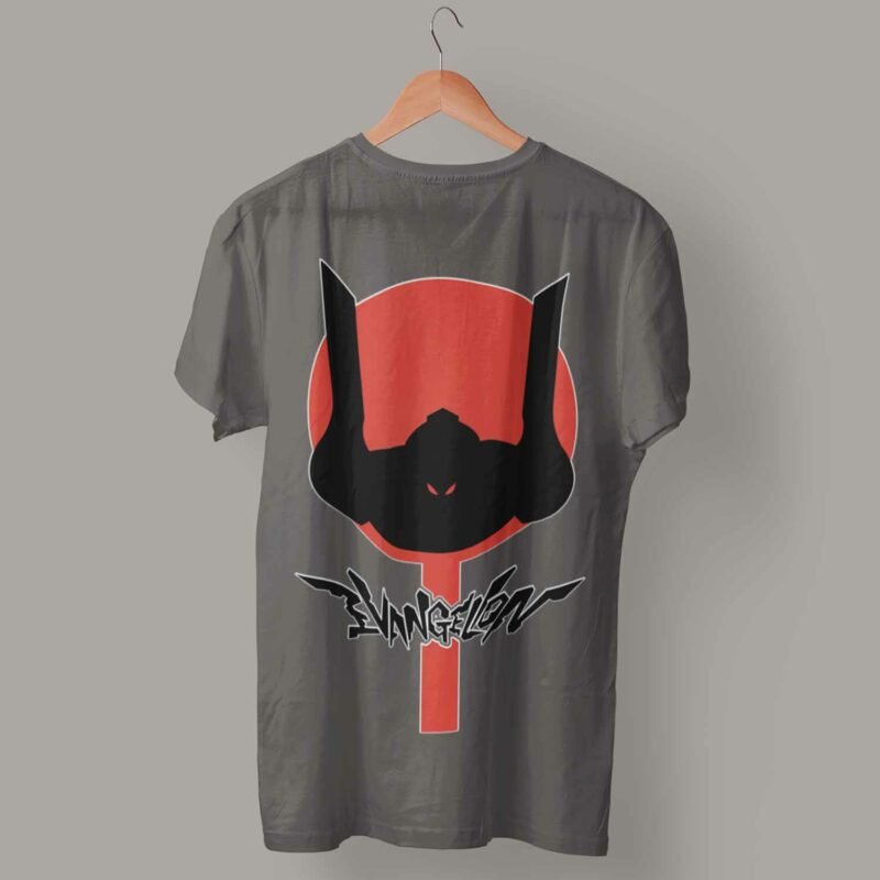 Evangelion Neon Genesis Evangelion Anime Charcaol T-Shirt