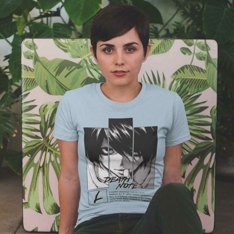 L Death Note Anime Female T-Shirt