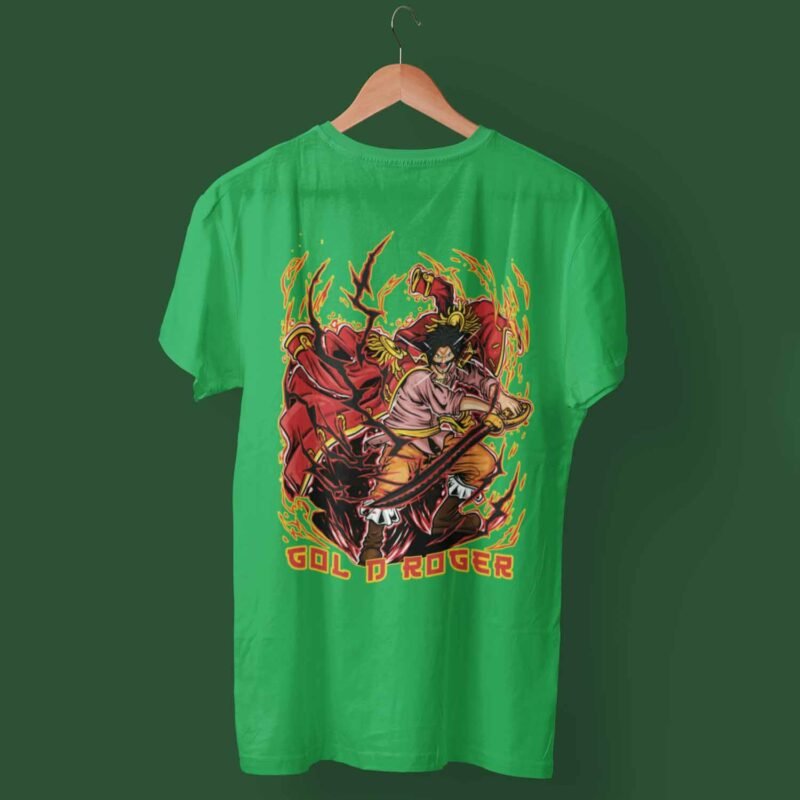 Gol D. Roger One Piece Anime Irish Green Shirt