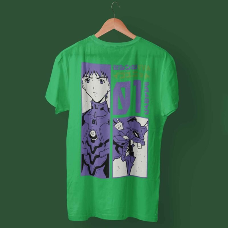Evangelion 01 Neon Genesis Evangelion Anime Irish green T-Shirt