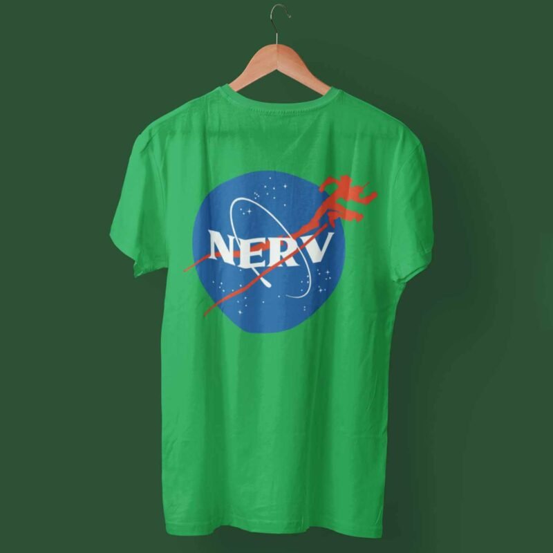 Nerv Neon Genesis Evangelion Anime Irish green T-Shirt