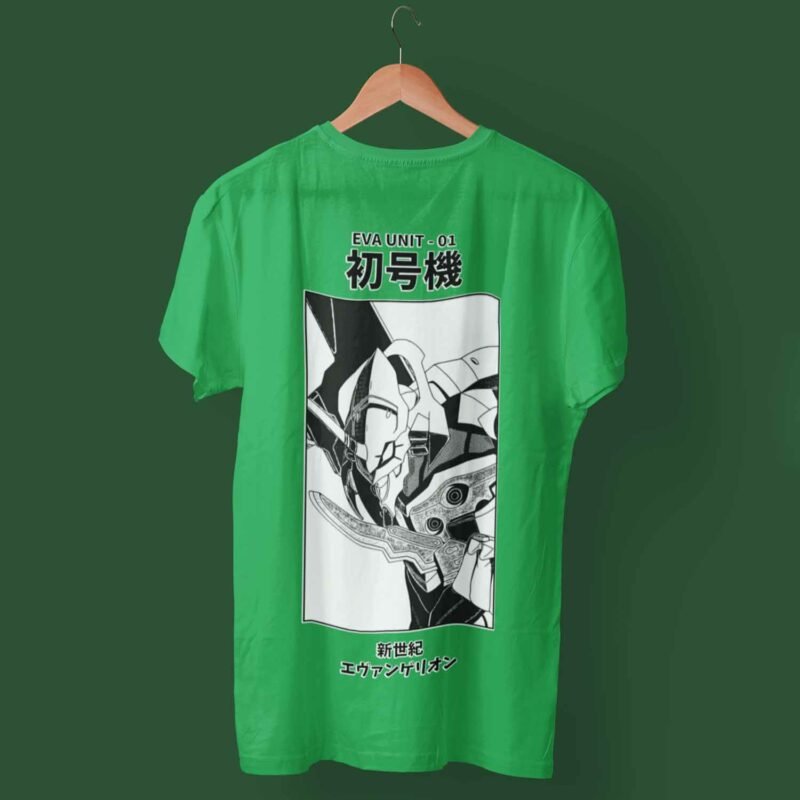 Evangelion Unit 01 Neon Genesis Evangelion Anime Irish green T-Shirt