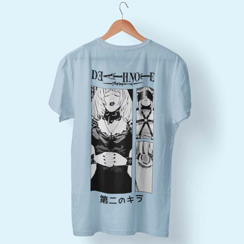 Misa Amane Death Note Anime Light blue T-Shirt