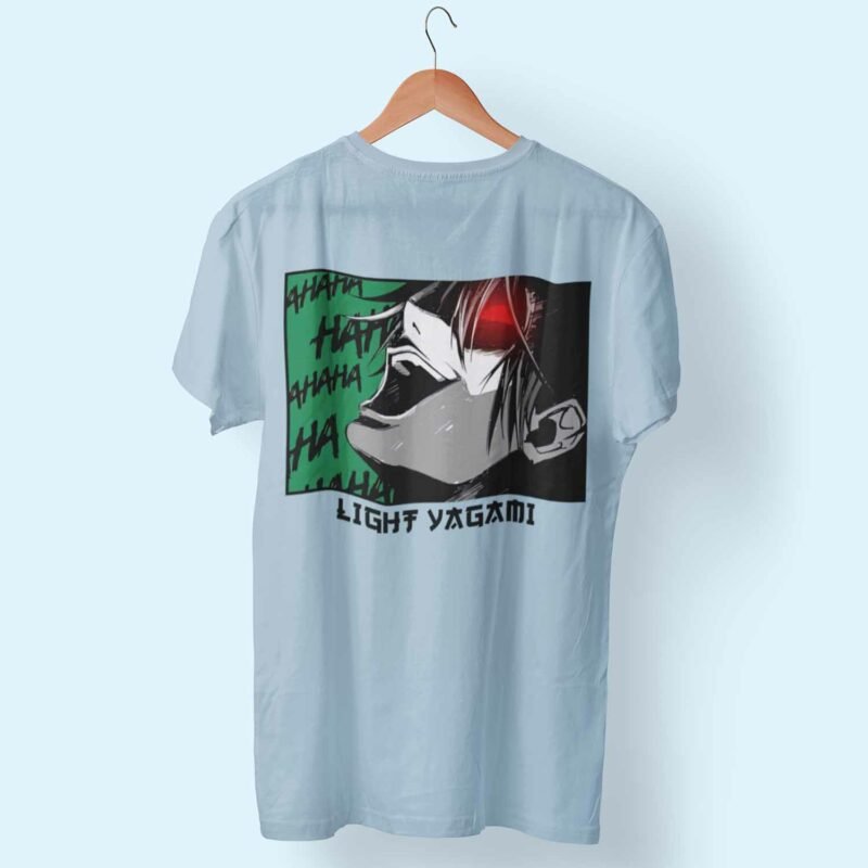 Light Yagami Death Note Anime Light blue T-Shirt