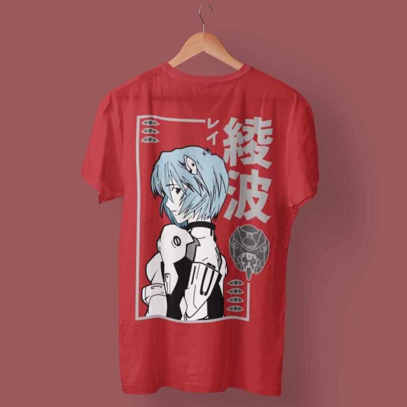 Rei Ayanami Neon Genesis Evangelion Anime Red T-Shirt