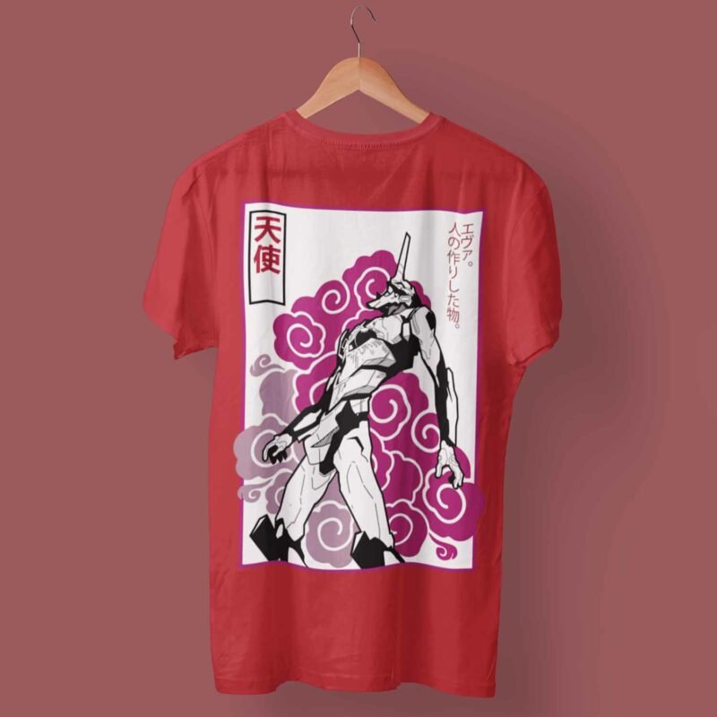 Angel Neon Genesis Evangelion Anime Red T-Shirt
