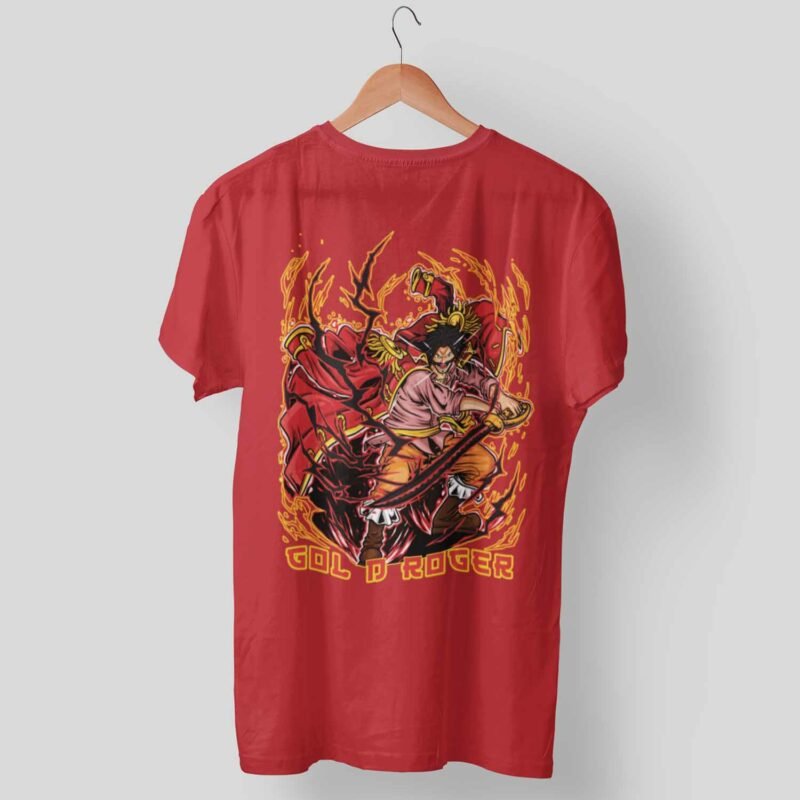 Gol D. Roger One Piece Anime Red Shirt