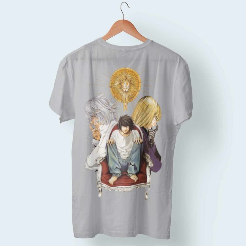 Game of Notes Death Note Anime Sports Grey T-Shirt