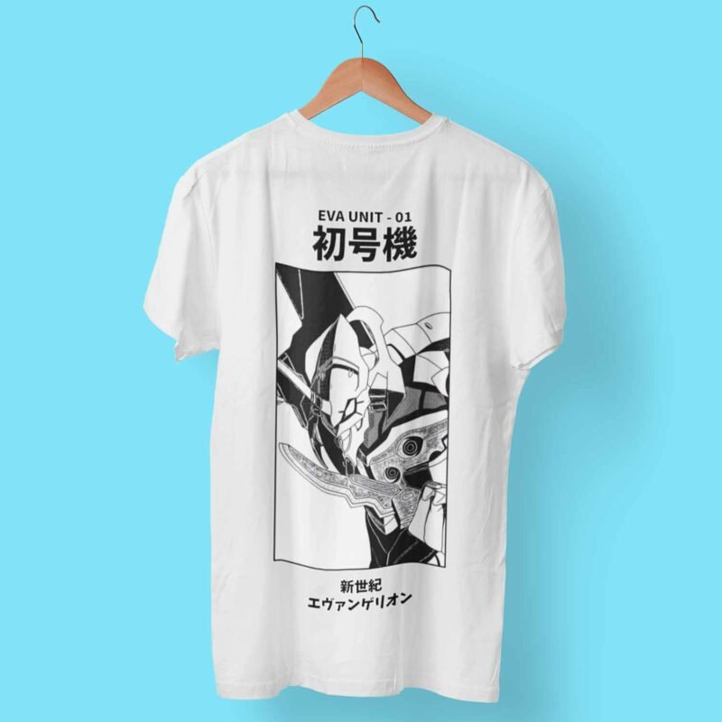 Evangelion Unit 01 Neon Genesis Evangelion Anime White T-Shirt