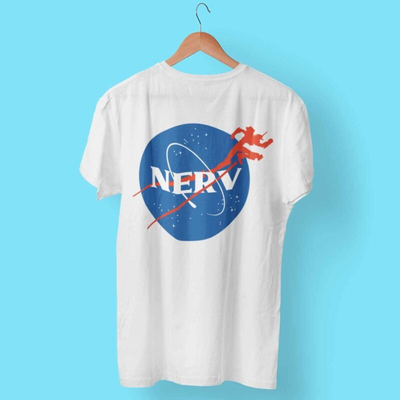 Nerv Neon Genesis Evangelion Anime white T-Shirt
