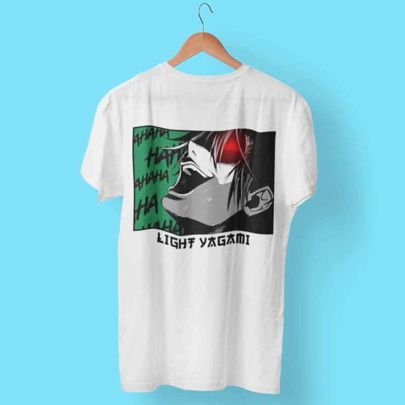 Light Yagami Death Note Anime white T-Shirt