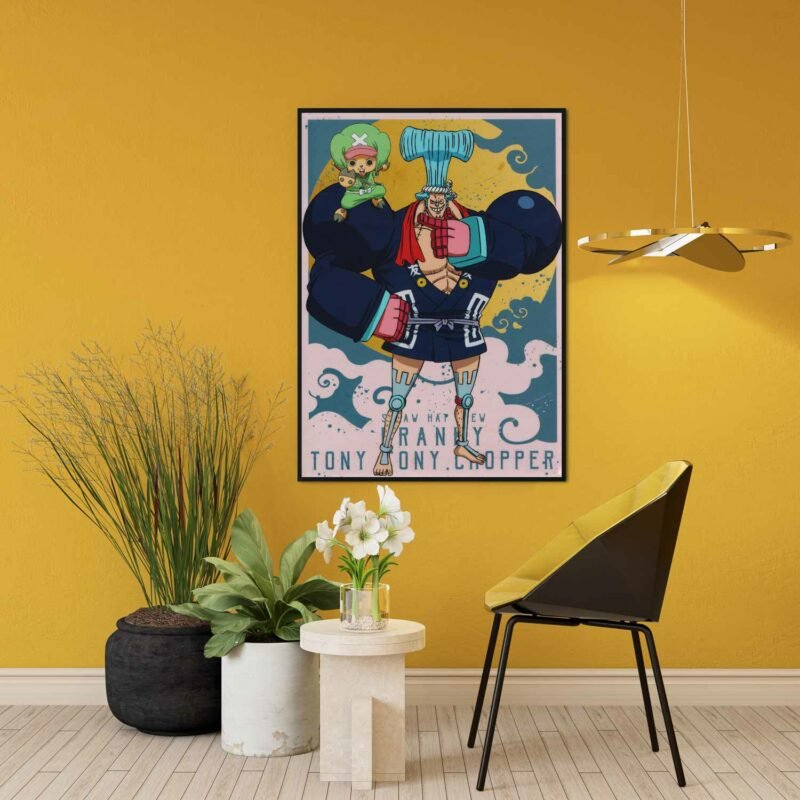 Franky and Tony Chopper One Piece hanging Poster