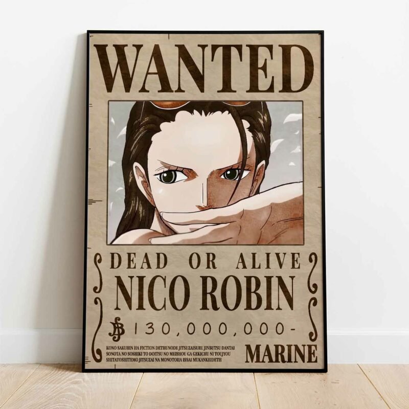 One Piece Nico Robin Wanted Poster