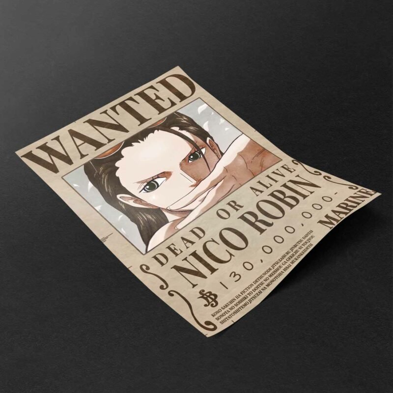 One Piece Nico Robin Wanted Poster