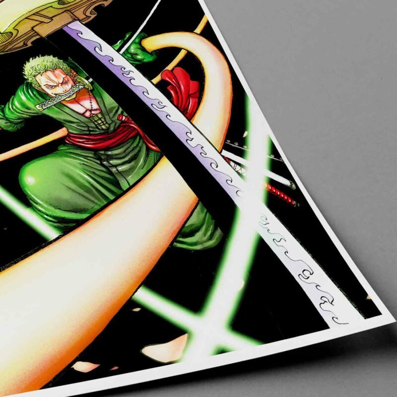 Roronoa Zoro One Piece closeup Poster