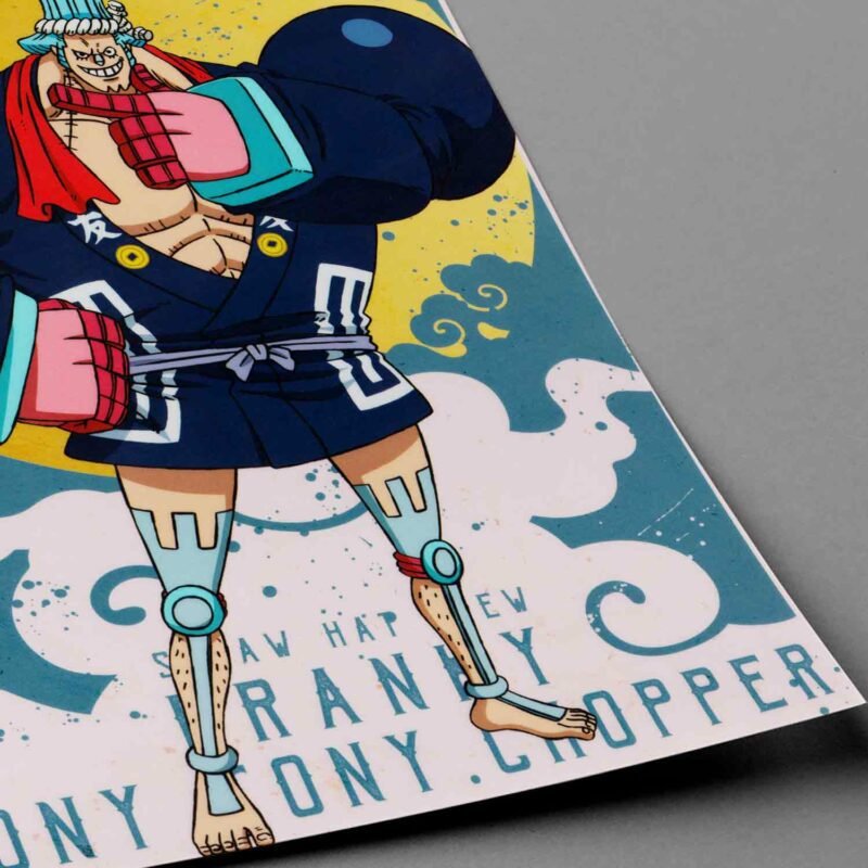 Franky and Tony Chopper One Piece closeup Poster