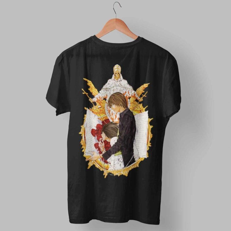 Game of Notes Death Note Anime Black T-shirt