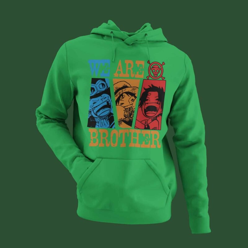 We are Brothers One Piece Irish green Hoodie