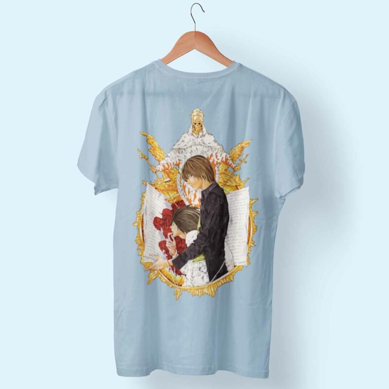 Game of Notes Death Note Anime Light blue T-shirt